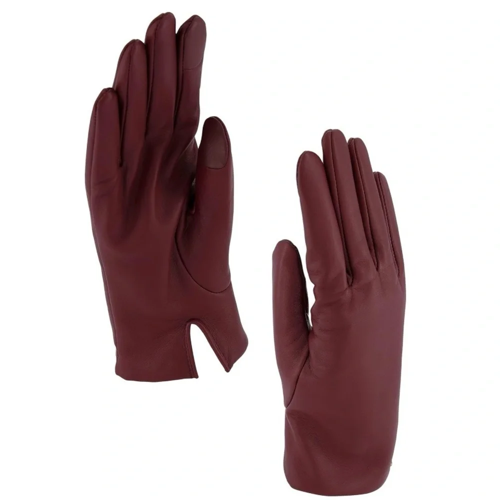 NWT COACH Signature Leather Tech Gloves (Size 6 1/2 or XS) - Picture 1 of 8